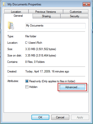 encrypt files on windows 7