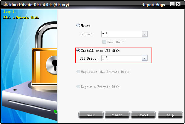 copy encrypted folder for HDD to USB